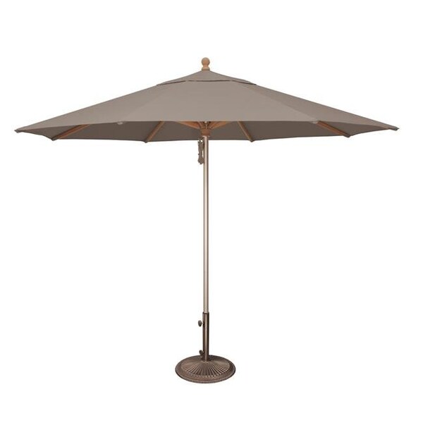 Simply Shade SimplyShade SSUWA811SS-A48103S Ibiza 11 ft. Sunbrella Wood & Aluminum Umbrella Cast Silver SSUWA811SS-A48103S - main